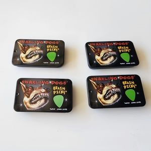 D'Andrea Snarling Dog Brain bundle lot Nylon Guitar Pick Tin (Green, 0.53mm) 48